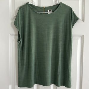 Anne Klein Green Dress Top size L